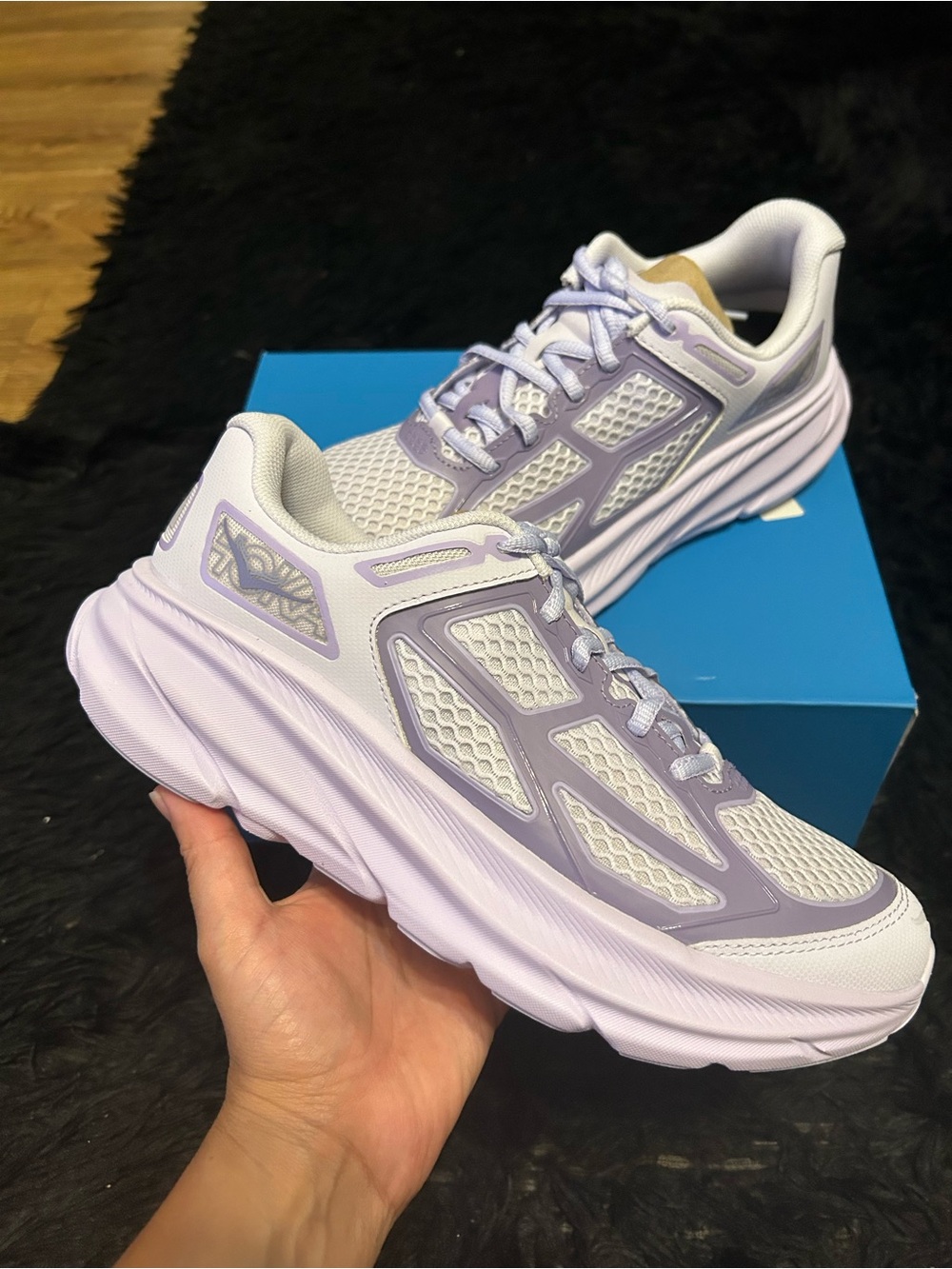 HOKA Clifton purple athletic training running shoes sneakers women’s 9 new